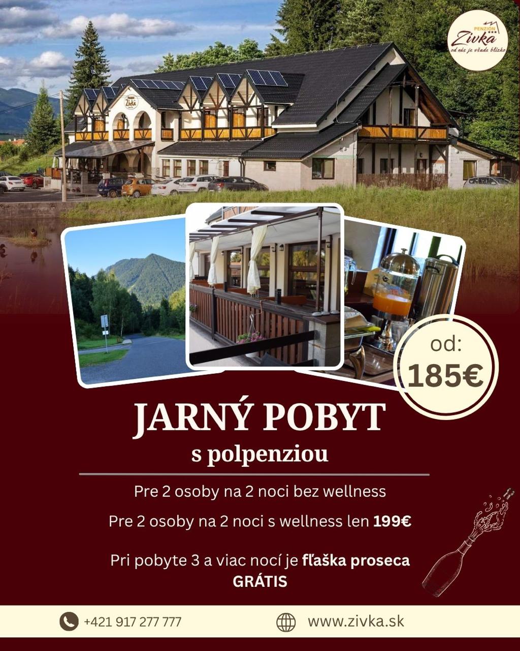 Májový wellness pobyt Zivka