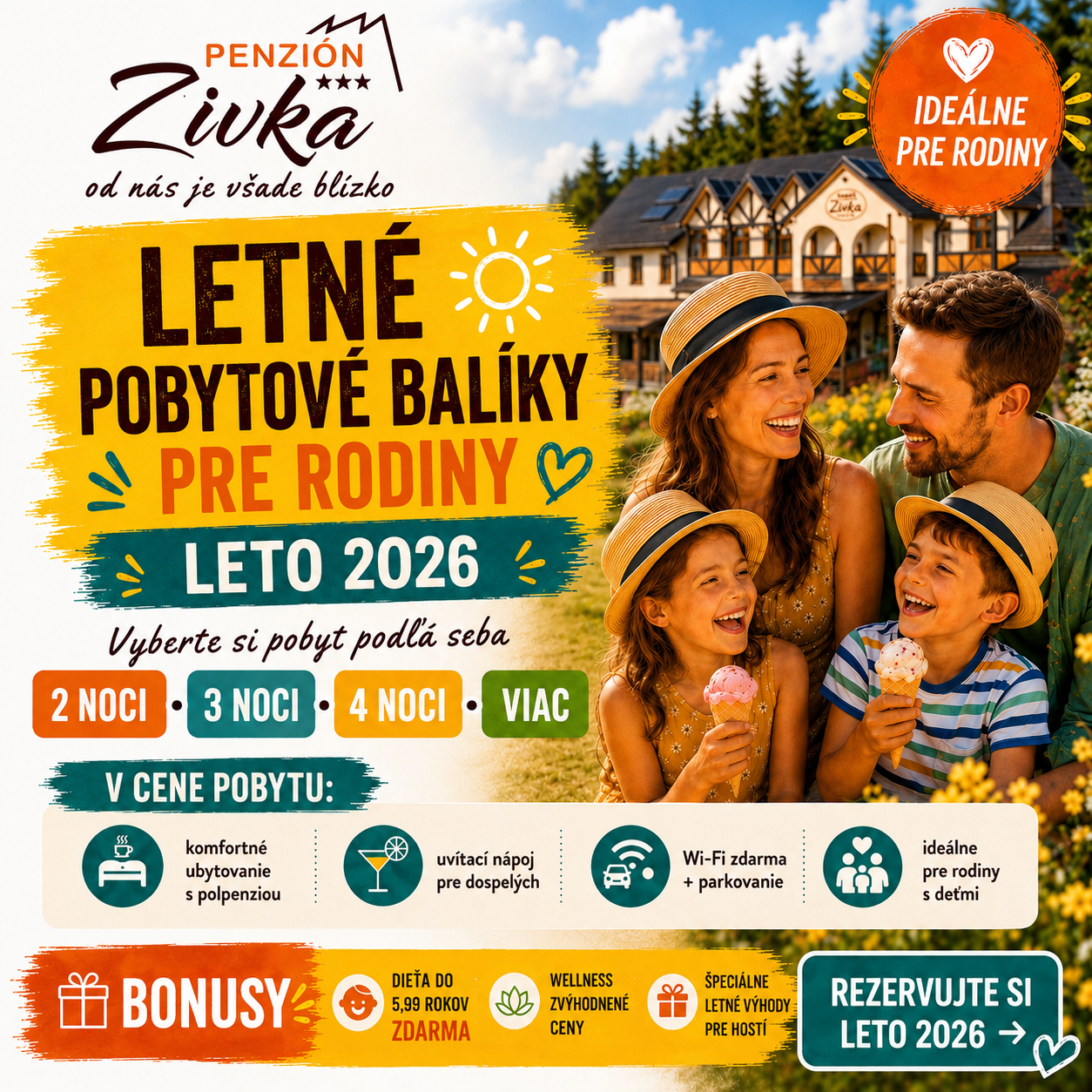 Pobytové balíčky Zivka